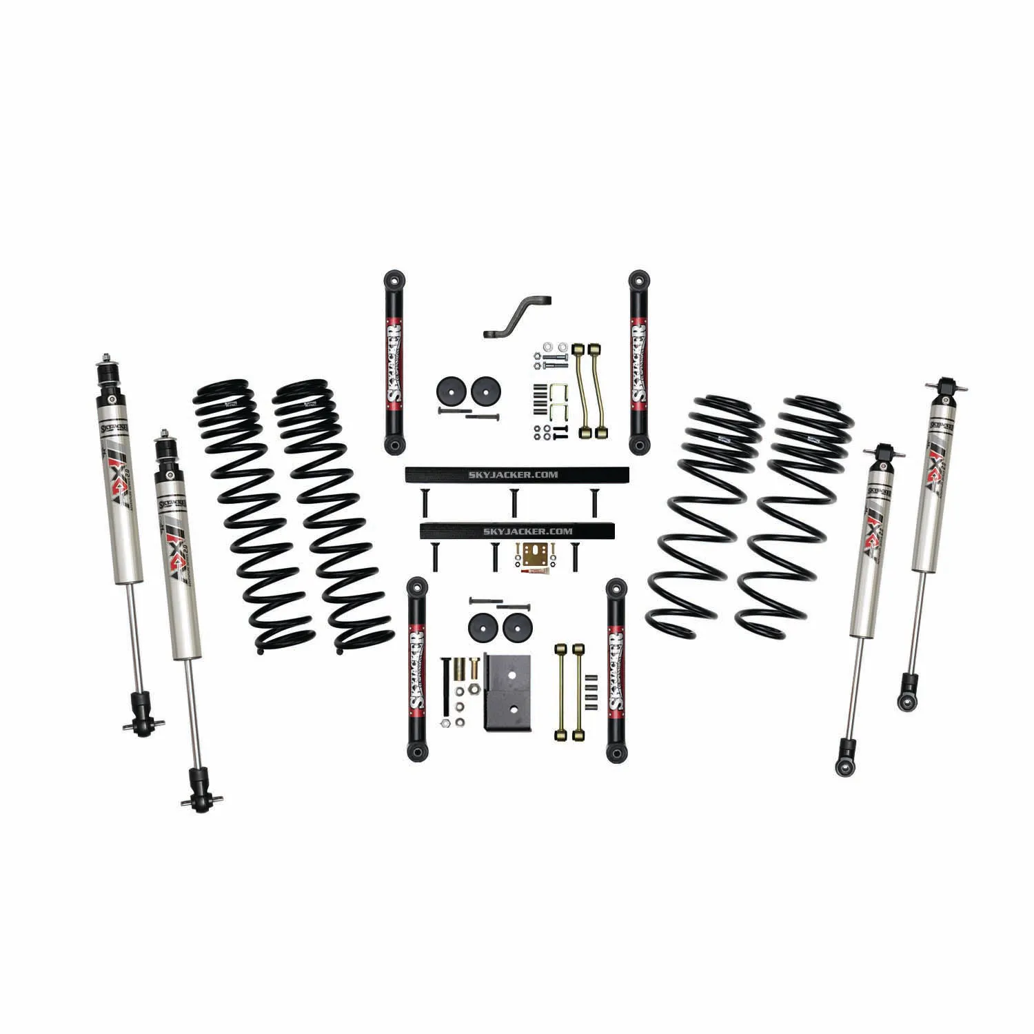 Skyjacker 4 in. Suspension Lift Kit With ADX M2.0 Aluminum Monotube Shocks.
