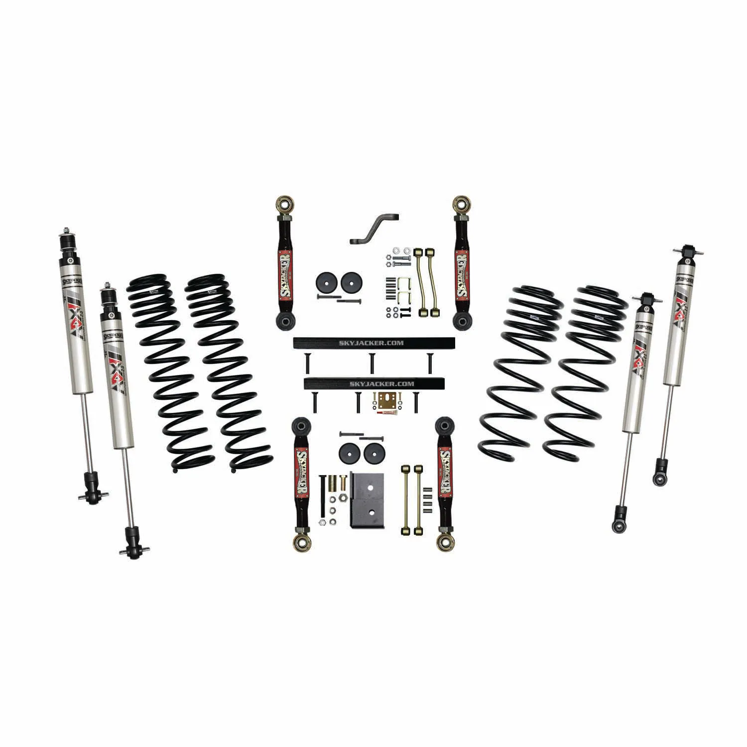 Skyjacker 4 in. Suspension Lift Kit With ADX M2.0 Aluminum Monotube Shocks.