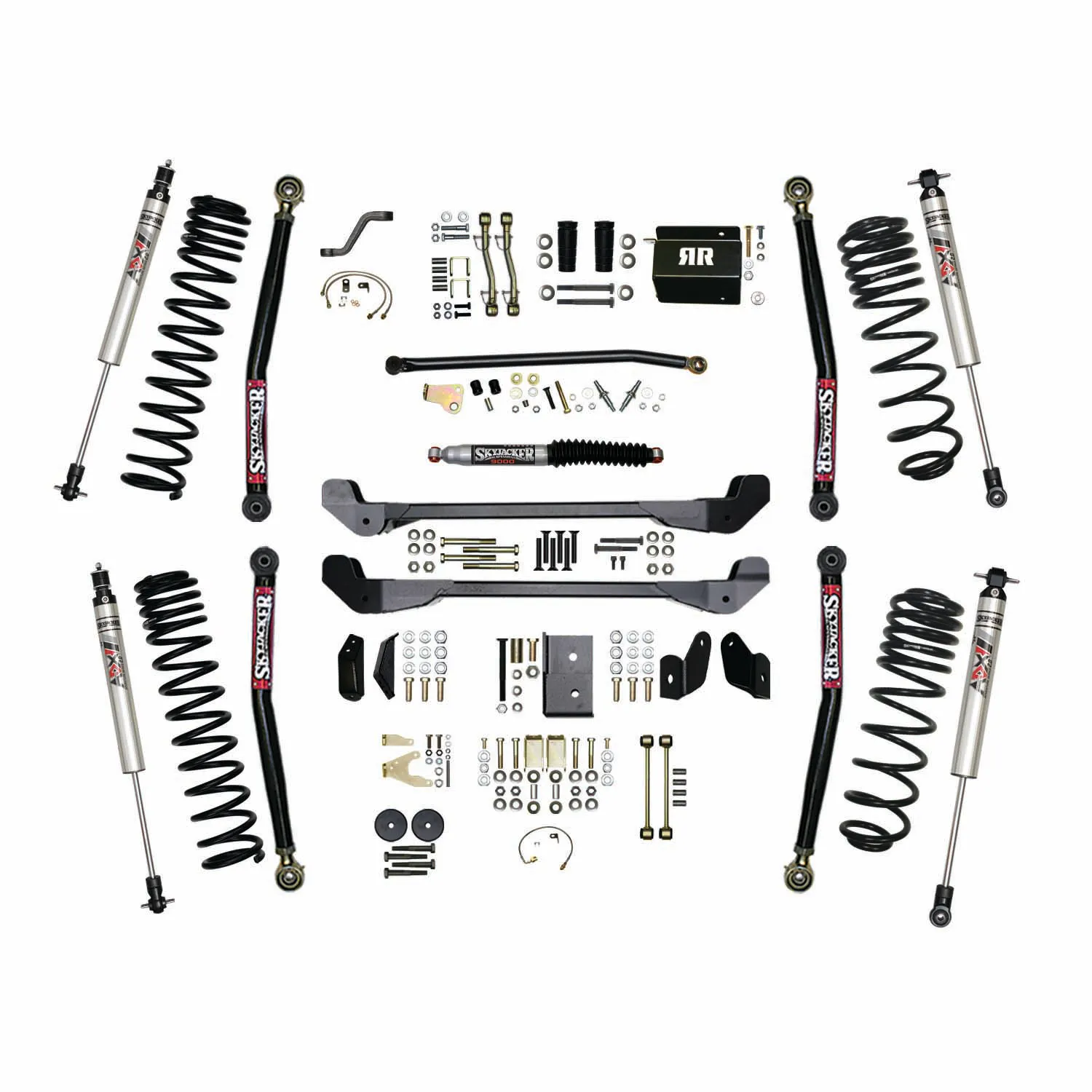 Skyjacker 6 in. Suspension Lift Kit With ADX M2.0 Aluminum Monotube Shocks.