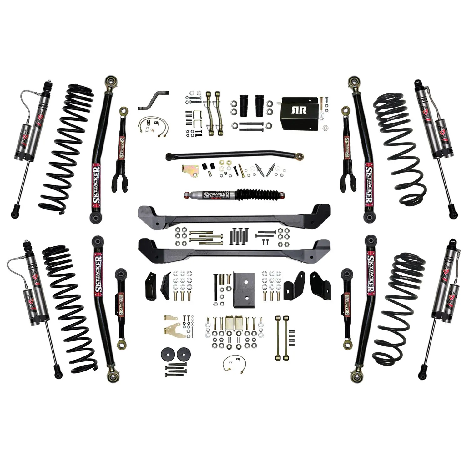 Skyjacker 6 in. Suspension Lift System With ADX 2.0 Remote Reservoir Shocks.