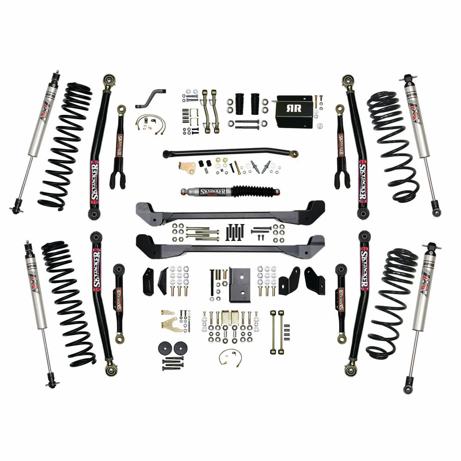 Skyjacker 6 in. Suspension Lift Kit With ADX M2.0 Aluminum Monotube Shocks.