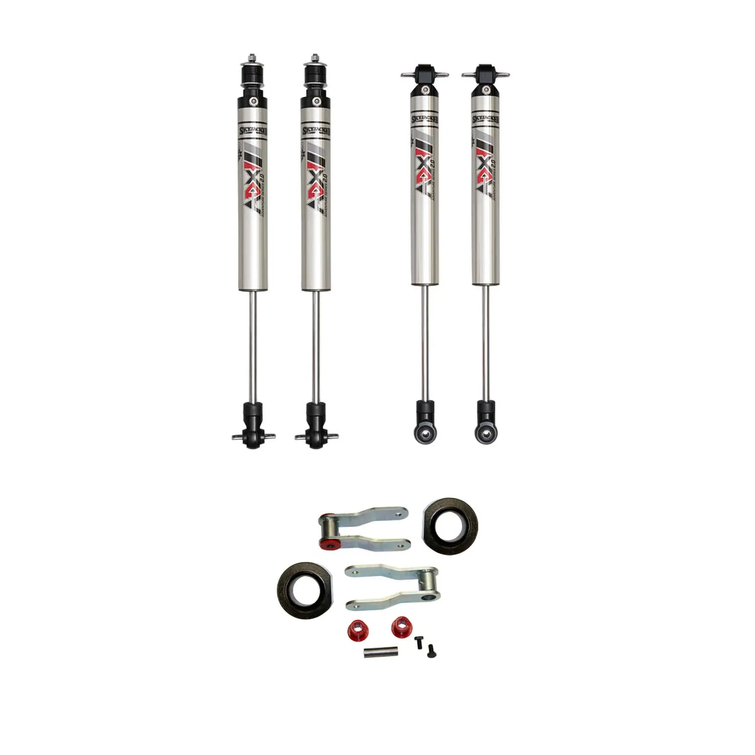 Skyjacker 2 in. Suspension Lift Kit With ADX M2.0 Aluminum Monotube Shocks.
