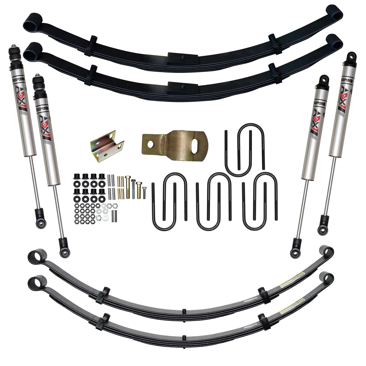Skyjacker 4 in. Suspension Lift Kit With ADX M2.0 Aluminum Monotube Shocks.