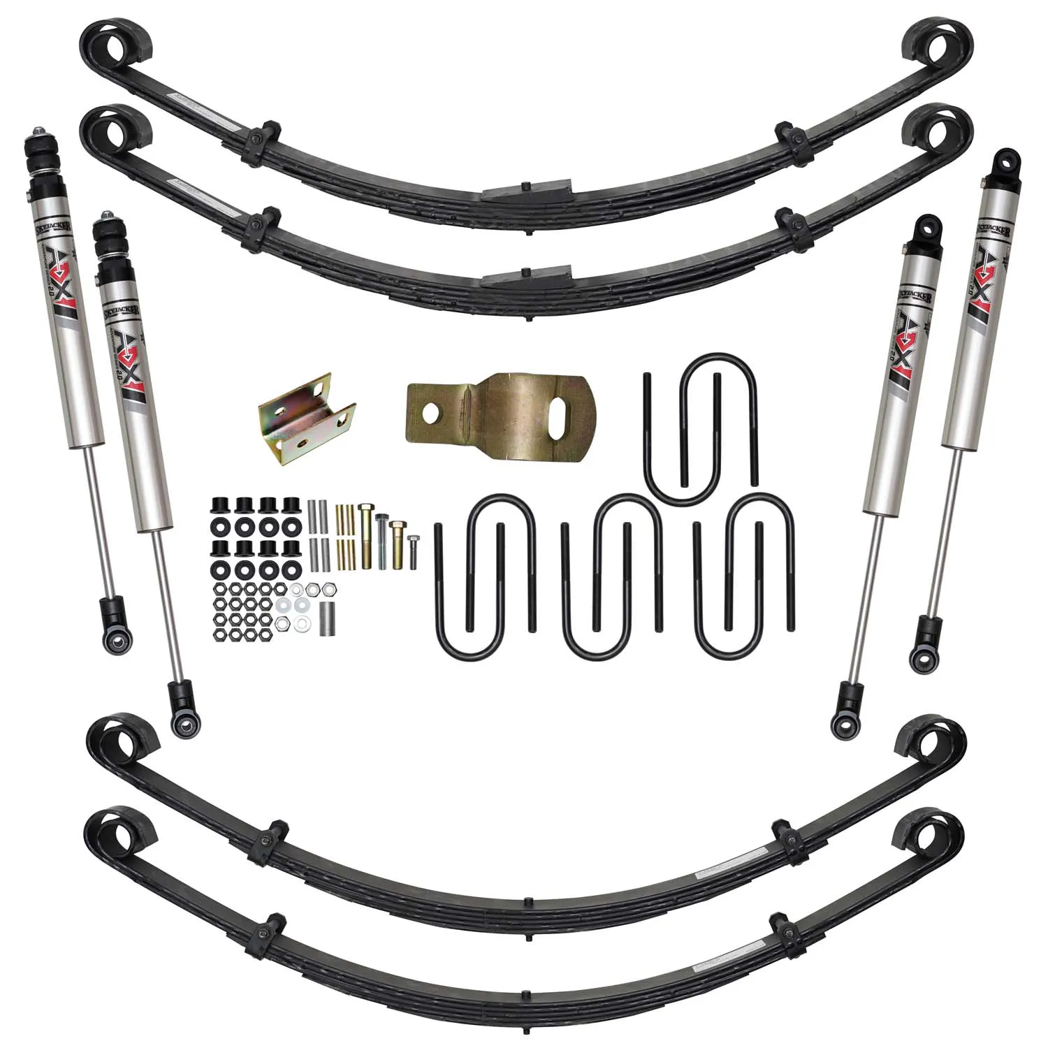 Skyjacker 4 in. Suspension Lift Kit With ADX M2.0 Aluminum Monotube Shocks.