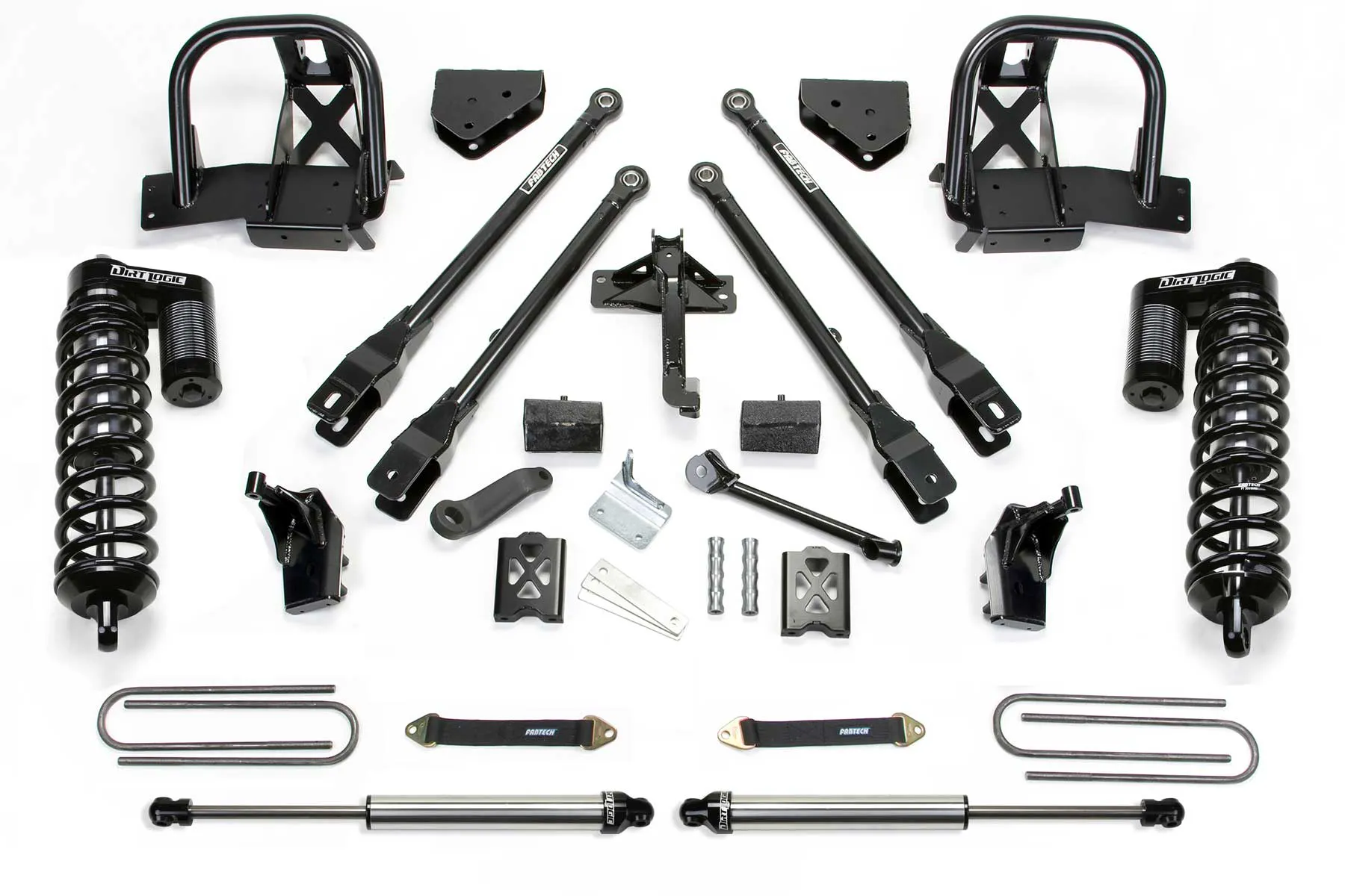 Fabtech 6" 4 Link System with Dirt Logic Shocks