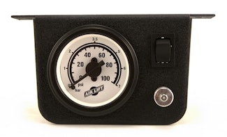 Air Lift 26156 Single Gauge Panel Assembly, 100 PSI mechanical, 2"