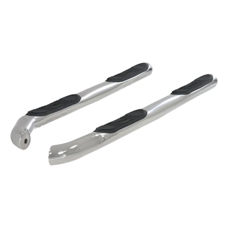 ARIES 200104-2 3" Round Polished Stainless Side Bars, Select Kia Sportage
