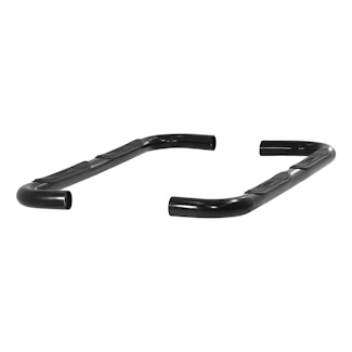 ARIES 201000 3" Round Black Steel Side Bars, Select Jeep Cherokee