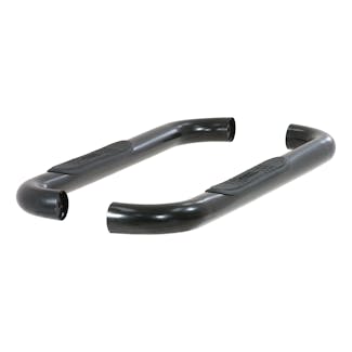 ARIES 203014 3" Round Black Steel Side Bars, Select Ford F-250, F-350 Super Duty