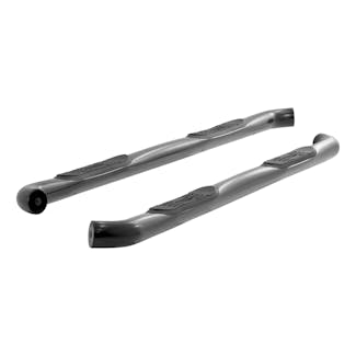 ARIES 213043 3" Round Black Stainless Side Bars, Select Ford F-150, F-250, F-350