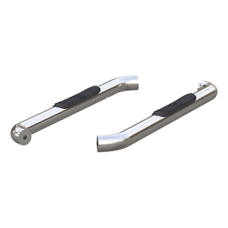 ARIES 203045-2 3" Round Polished Stainless Side Bars, Select Ford F-150, F-250, F-350