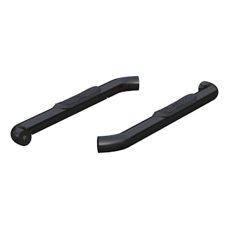 ARIES 203045 3" Round Black Steel Side Bars, Select Ford F-150, F-250, F-350 Super Duty