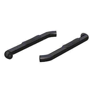 ARIES 203045 3" Round Black Steel Side Bars, Select Ford F-150, F-250, F-350 Super Duty