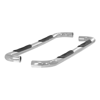 ARIES 204001-2 3" Round Polished Stainless Side Bars, Select Chevrolet, GMC C, K