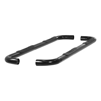 ARIES 204012 3" Round Black Steel Side Bars, Select Chevrolet Tahoe, GMC Yukon