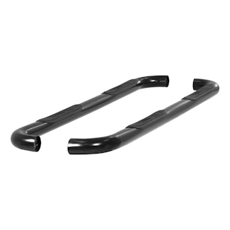 ARIES 204052 3" Round Black Steel Side Bars, Select Chevrolet Colorado, GMC Canyon