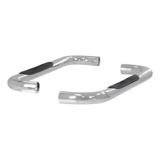 ARIES 204017-2 3" Round Polished Stainless Side Bars, Select Silverado, Sierra 1500, 2500, 3500