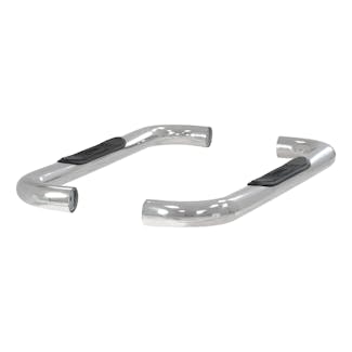 ARIES 204018-2 3" Round Polished Stainless Side Bars, Select Blazer FS, Tahoe, Yukon, C, K