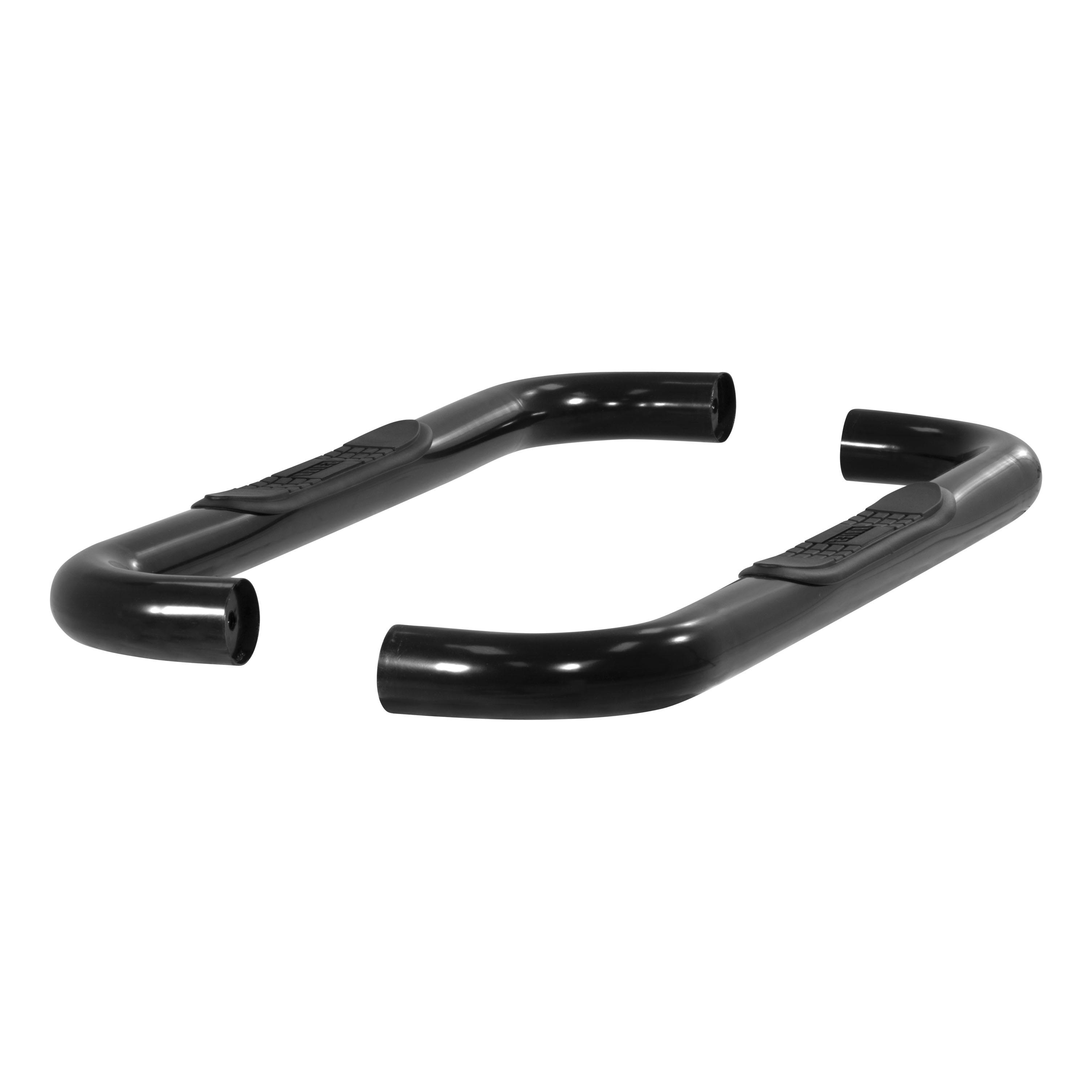 ARIES 204018 3in. Round Black Steel Side Bars; Select Blazer FS