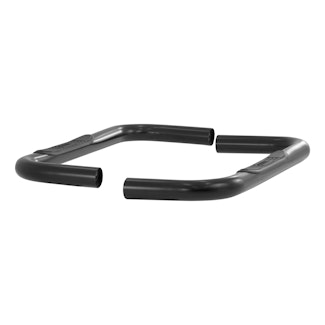 ARIES 204044 3" Round Black Steel Side Bars, Select Chevrolet, GMC Blazer K5