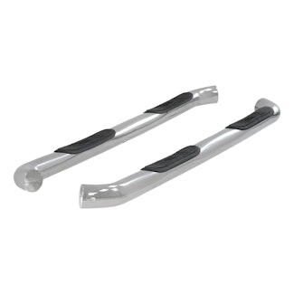 ARIES 204046-2 3" Round Polished Stainless Side Bars, Select Silverado, Sierra 1500, 2500, 3500