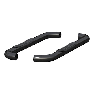 ARIES 205039 3" Round Black Steel Side Bars, Select Dodge, Ram 1500, 2500, 3500