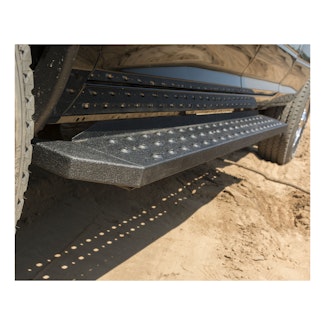 ARIES 2055510 RidgeStep 6-1/2" x 53" Black Steel Running Boards, Select Silverado, Sierra