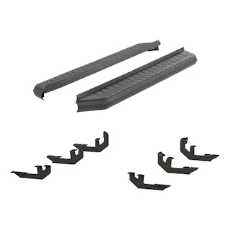 ARIES 2061029 AeroTread 5" x 70" Black Stainless Running Boards, Select Honda Pilot