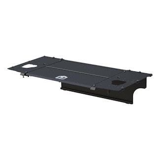 ARIES 2070465 Black Aluminum Security Cargo Lid, Select Jeep JK Unlimited