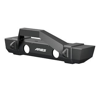 ARIES 2186002 TrailCrusher Jeep JL, Gladiator Steel Front Bumper with Brush Guard, 12.5K