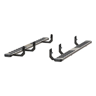 ARIES 2553028 NovaTrac 6" x 85" Polished Stainless Running Boards, Select Titan, Titan XD