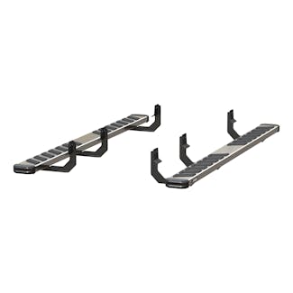 ARIES 2553028 NovaTrac 6" x 85" Polished Stainless Running Boards, Select Titan, Titan XD