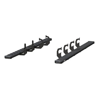 ARIES 2554008 NovaTrac 6" x 91" Polished Steel Running Boards, Select Silverado, Sierra Diesel