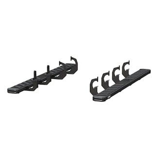 ARIES 2554009 NovaTrac 6" x 75" Black Steel Running Boards, Select Silverado, Sierra