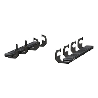 ARIES 2554010 NovaTrac 6" x 53" Black Steel Running Boards, Select Silverado, Sierra