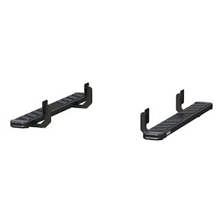 ARIES 2554024 NovaTrac 6" x 53" Black Steel Running Boards, Select Ford F-250, F-350