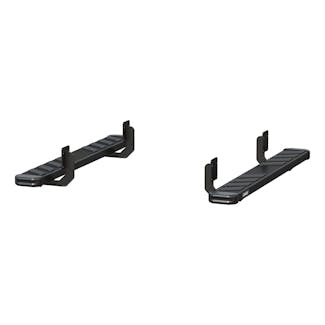 ARIES 2554024 ARIES 2554024 NovaTrac 6in. x 53in. Black Steel Running Boards; Select F-250; F-