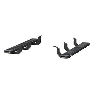 ARIES 2554038 ARIES 2554038 NovaTrac 6in. x 53in. Black Steel Running Boards; Select Toyota Tu