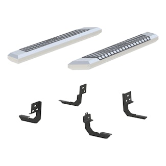 ARIES 2555004 AdvantEDGE 5-1/2" x 53" Chrome Aluminum Side Bars, Select Ram 1500, 2500, 3500