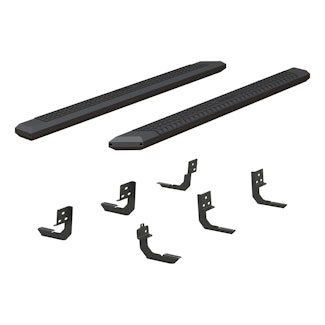 ARIES 2556006 AdvantEDGE 5-1/2" x 85" Black Aluminum Side Bars, Select Dodge, Ram 1500 to 5500