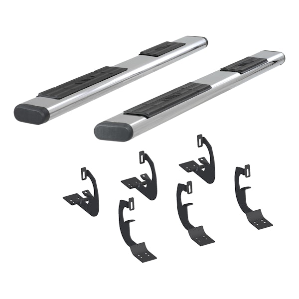ARIES 4444015 6" x 85" Polished Stainless Oval Side Bars, Select Dodge Ram 2500, 3500