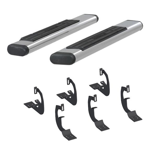 ARIES 4444022 6" x 53" Polished Stainless Oval Side Bars, Select Ford F-150