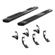 ARIES 4445001 6" x 75" Black Aluminum Oval Side Bars, Select Silverado, Sierra