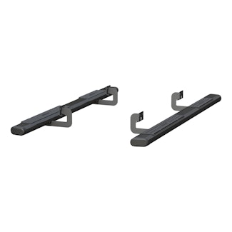 ARIES 4445019 6" x 85" Black Aluminum Oval Side Bars, Select Ford F-150