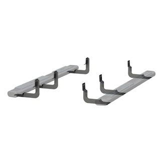 ARIES 4445041 6" x 85" Black Aluminum Oval Side Bars, Select Nissan Titan, XD, Armada