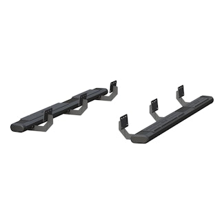 ARIES 4445048 6" x 75" Black Aluminum Oval Side Bars, Select Ram 1500 Quad Cab