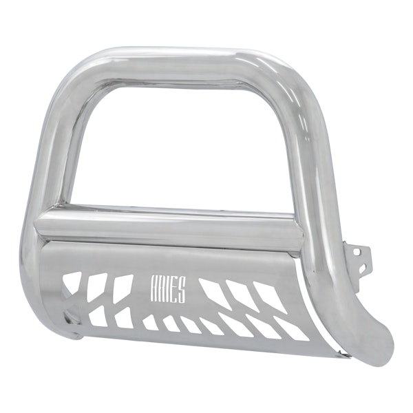 ARIES 45-4006 Big Horn 4" Polished Stainless Bull Bar, Select Silverado, Sierra 2500, 3500 HD