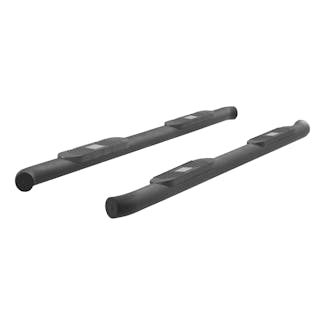 ARIES AL233043 Big Step 4 Black Aluminum Round Side Bars, Select Ford F-150, F-250, F-350