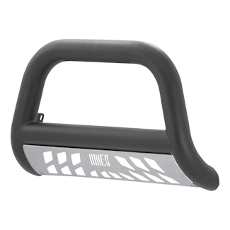 ARIES AL45-4012 Big Horn 4" Black Aluminum Bull Bar, Select Chevrolet Silverado, GMC Sierra 1500