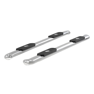 ARIES S223043-2 4" Polished Stainless Oval Side Bars, Select Ford F150, F250, F350, F450, F550